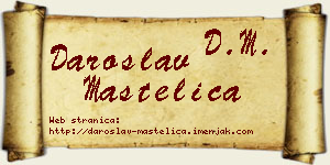 Daroslav Mastelica vizit kartica
